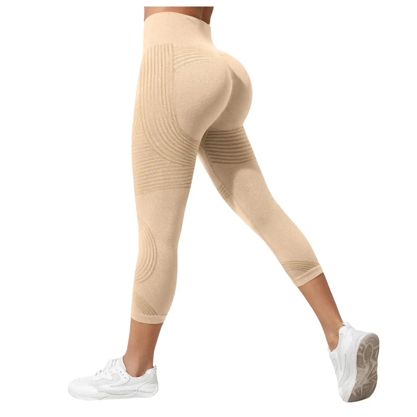 Women's Cellulite 3D Leggings High Waisted Butt Lifting Tummy Control Anti-Cellulite Legging For Gym Workout Yoga Capris Pants luxecrown.co.uk