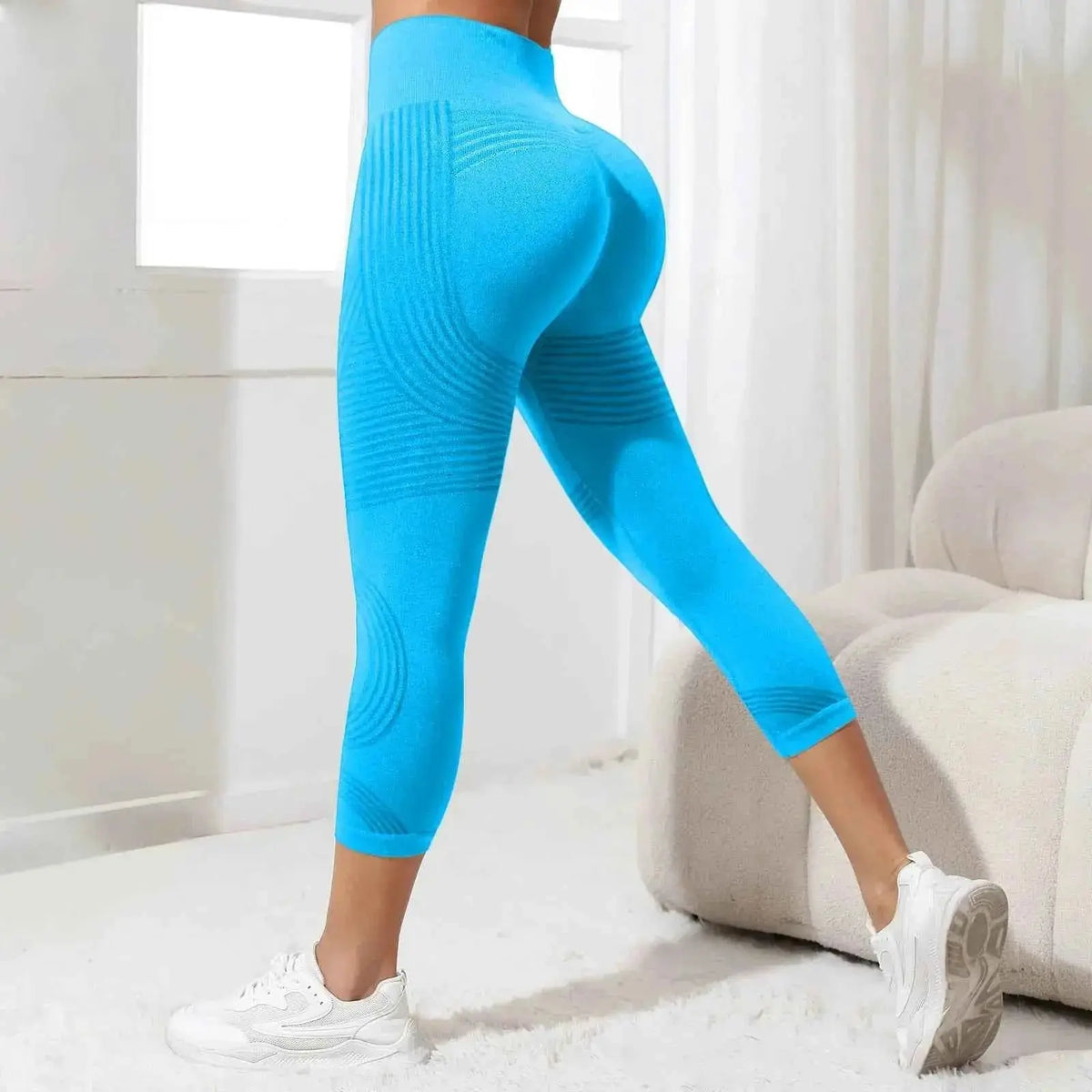 Women's Cellulite 3D Leggings High Waisted Butt Lifting Tummy Control Anti-Cellulite Legging For Gym Workout Yoga Capris Pants