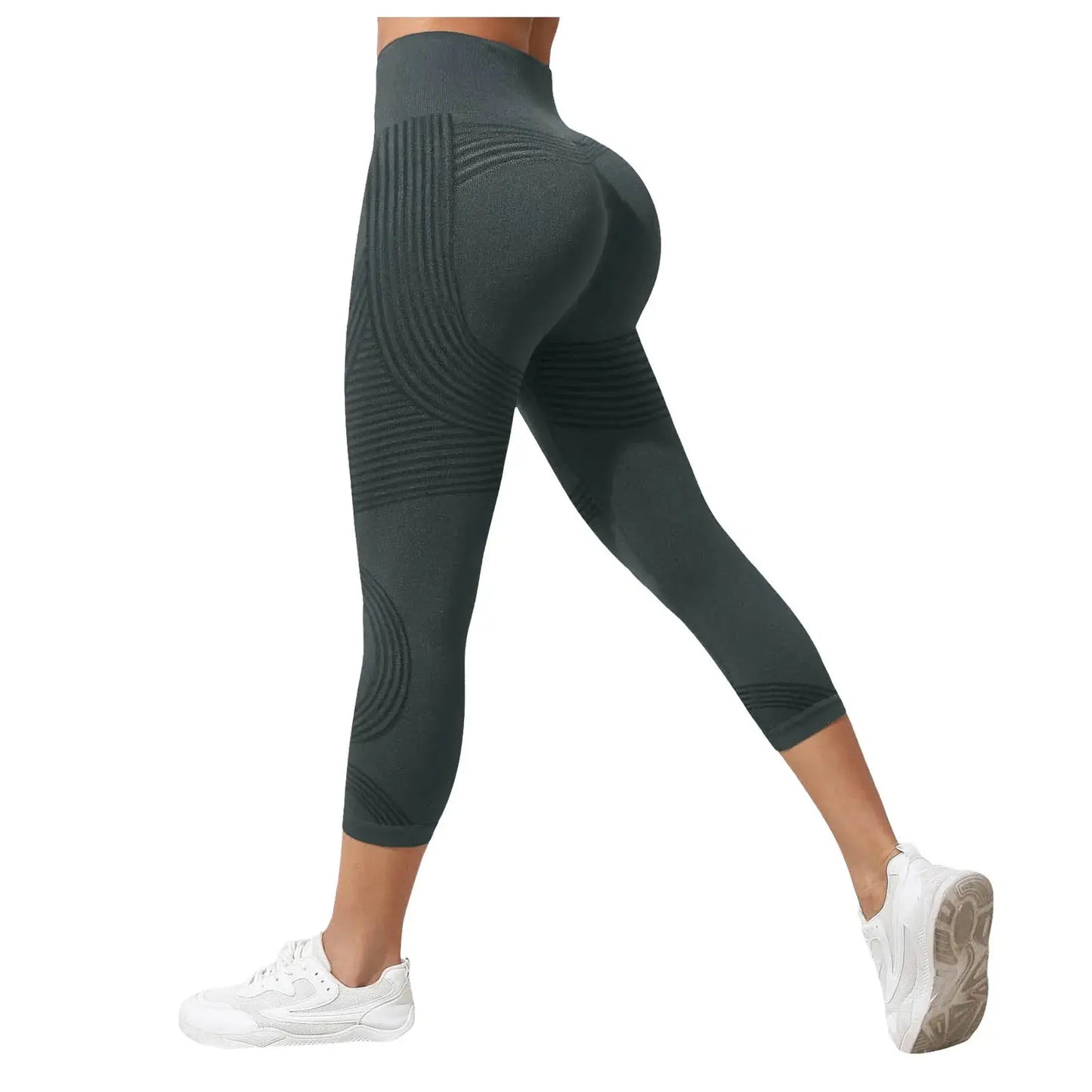 Women's Cellulite 3D Leggings High Waisted Butt Lifting Tummy Control Anti-Cellulite Legging For Gym Workout Yoga Capris Pants luxecrown.co.uk