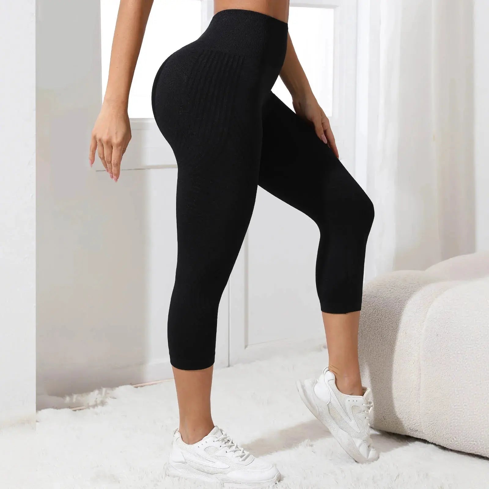 Women's Cellulite 3D Leggings High Waisted Butt Lifting Tummy Control Anti-Cellulite Legging For Gym Workout Yoga Capris Pants luxecrown.co.uk