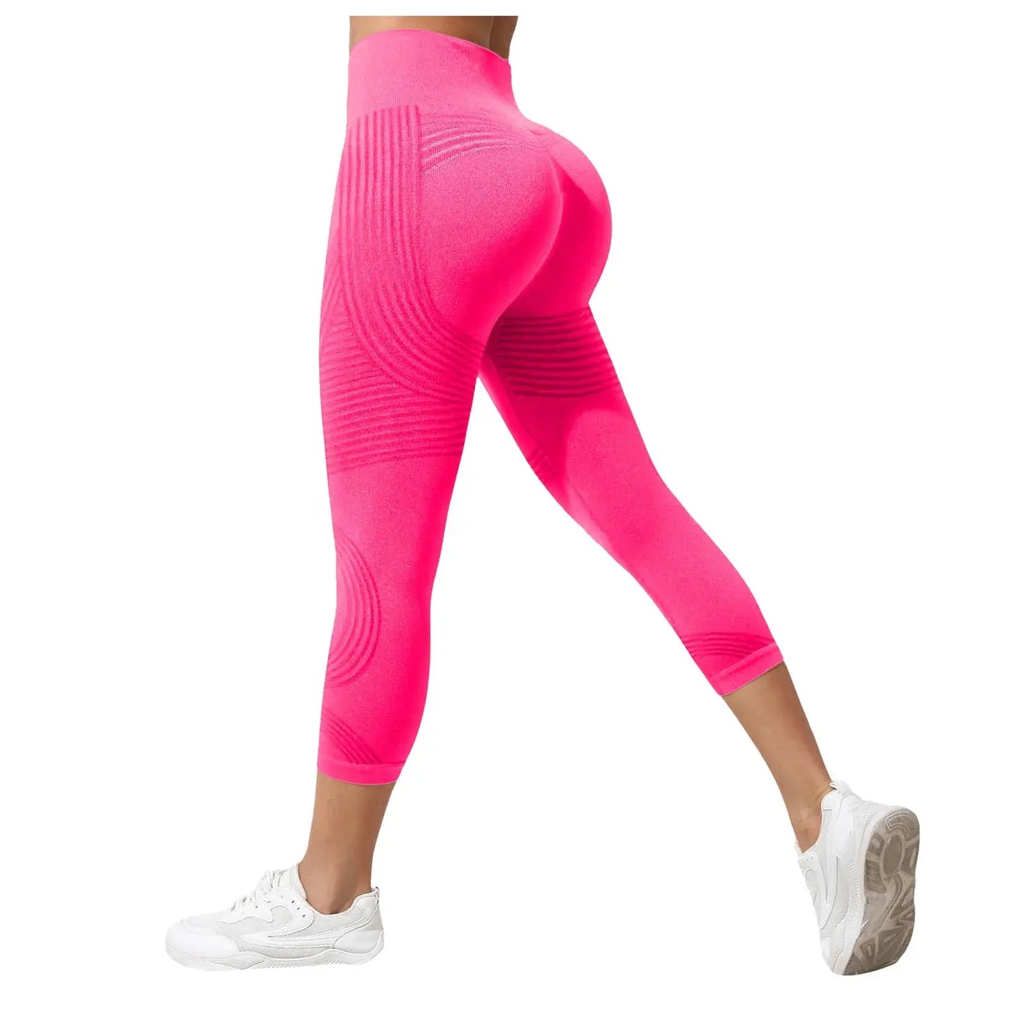 Women's Cellulite 3D Leggings High Waisted Butt Lifting Tummy Control Anti-Cellulite Legging For Gym Workout Yoga Capris Pants luxecrown.co.uk
