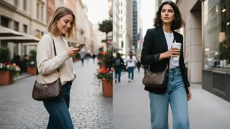 Women's Chain Bags Pvc Geometric Print Handbag Shoulder Crossbody Bag Women's Underarm Bag Suitable For Daily Outfit Matching luxecrown.co.uk