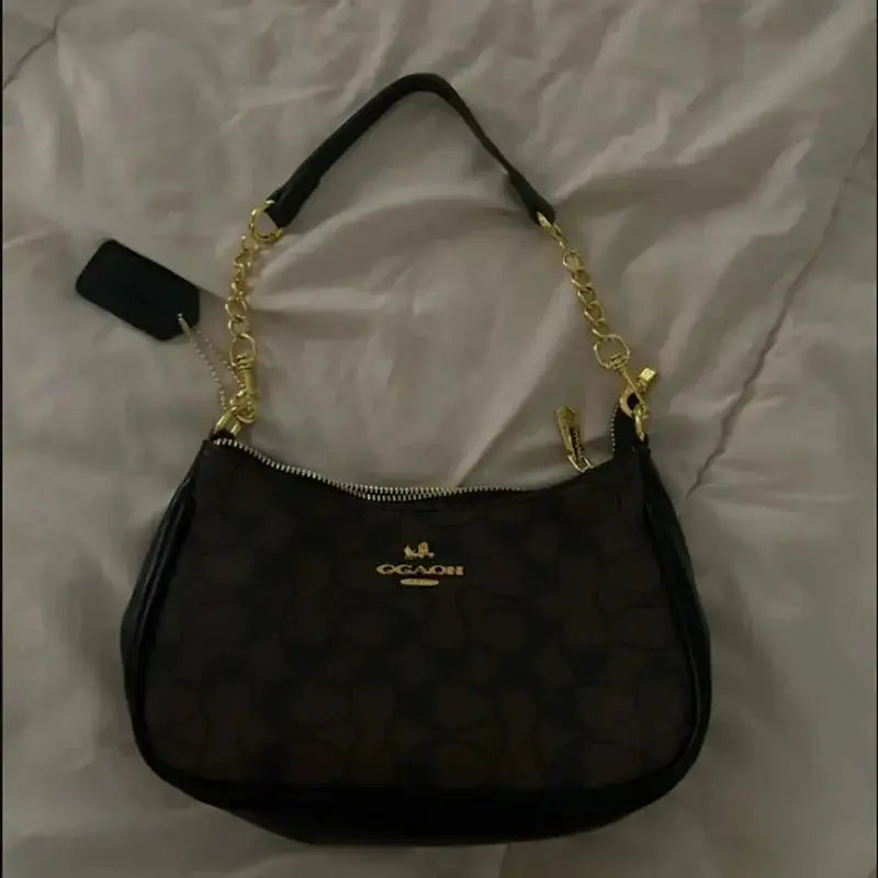 Women's Chain Bags Pvc Geometric Print Handbag Shoulder Crossbody Bag Women's Underarm Bag Suitable For Daily Outfit Matching luxecrown.co.uk