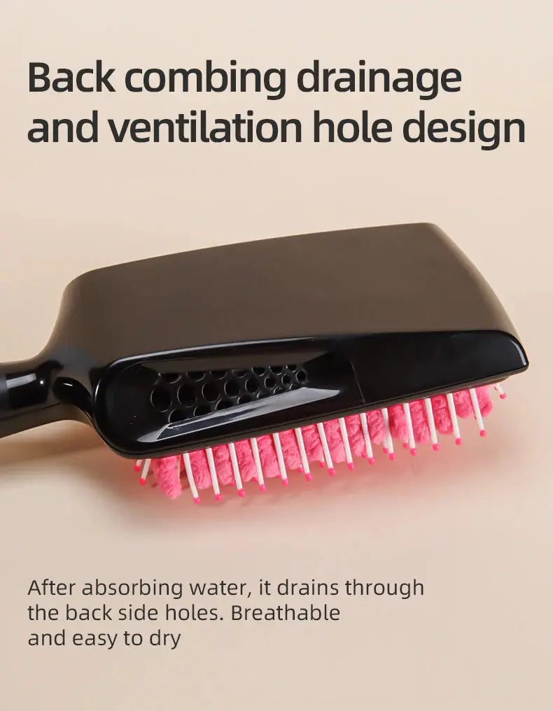 Women's Hair Dryer Comb Microfiber Bristles Quick Absorbent Drying Brush Hair Care Protection luxecrown.co.uk