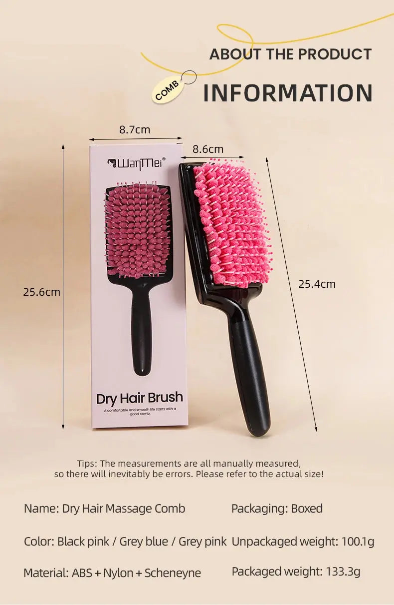 Women's Hair Dryer Comb Microfiber Bristles Quick Absorbent Drying Brush Hair Care Protection luxecrown.co.uk