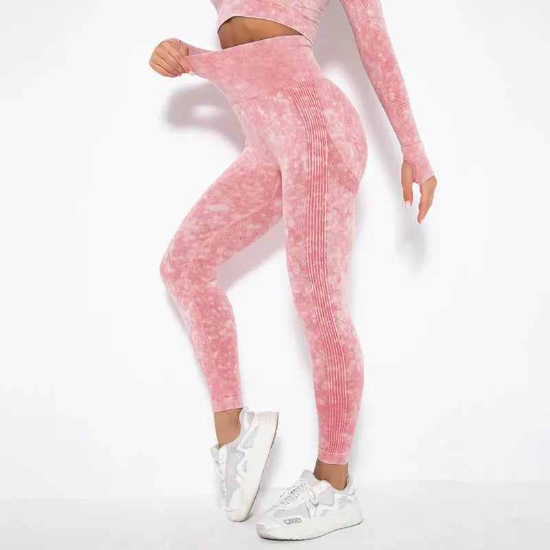 Women's High Waisted Tight Fitting High Stretch Sports Pants, Gym Yoga Pants, Running Exercise Fast Drying Women's Yoga Leggings luxecrown.co.uk