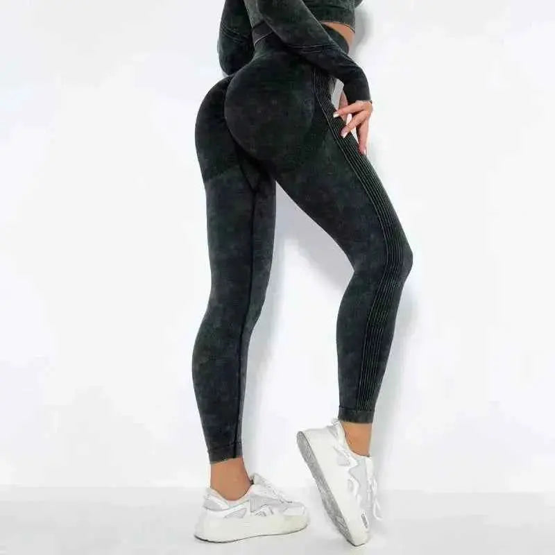 Women's High Waisted Tight Fitting High Stretch Sports Pants, Gym Yoga Pants, Running Exercise Fast Drying Women's Yoga Leggings
