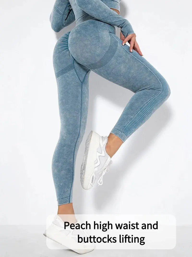 Women's High Waisted Tight Fitting High Stretch Sports Pants, Gym Yoga Pants, Running Exercise Fast Drying Women's Yoga Leggings luxecrown.co.uk