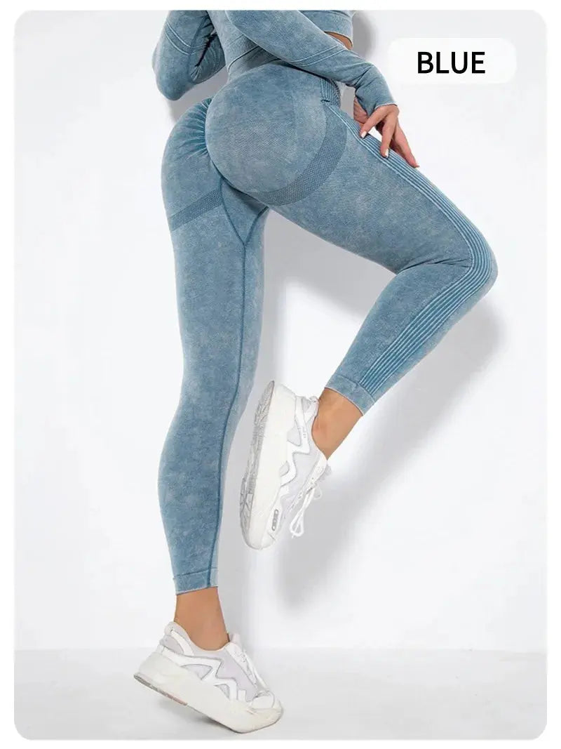 Women's High Waisted Tight Fitting High Stretch Sports Pants, Gym Yoga Pants, Running Exercise Fast Drying Women's Yoga Leggings luxecrown.co.uk
