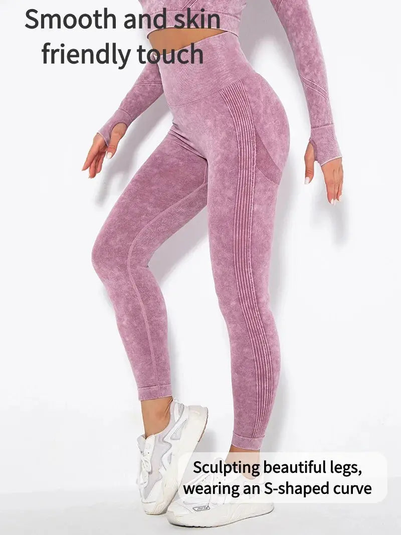 Women's High Waisted Tight Fitting High Stretch Sports Pants, Gym Yoga Pants, Running Exercise Fast Drying Women's Yoga Leggings luxecrown.co.uk
