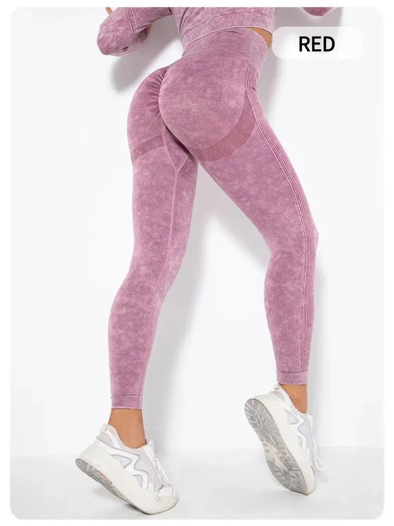 Women's High Waisted Tight Fitting High Stretch Sports Pants, Gym Yoga Pants, Running Exercise Fast Drying Women's Yoga Leggings luxecrown.co.uk