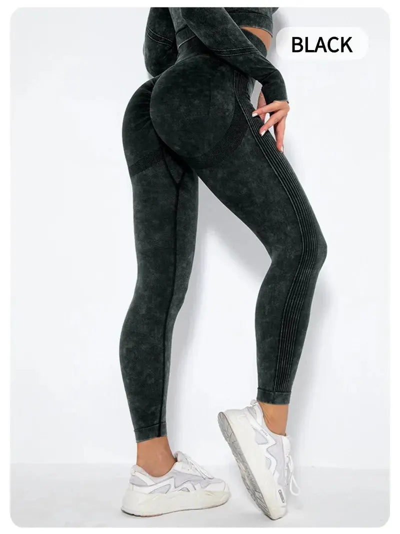 Women's High Waisted Tight Fitting High Stretch Sports Pants, Gym Yoga Pants, Running Exercise Fast Drying Women's Yoga Leggings luxecrown.co.uk