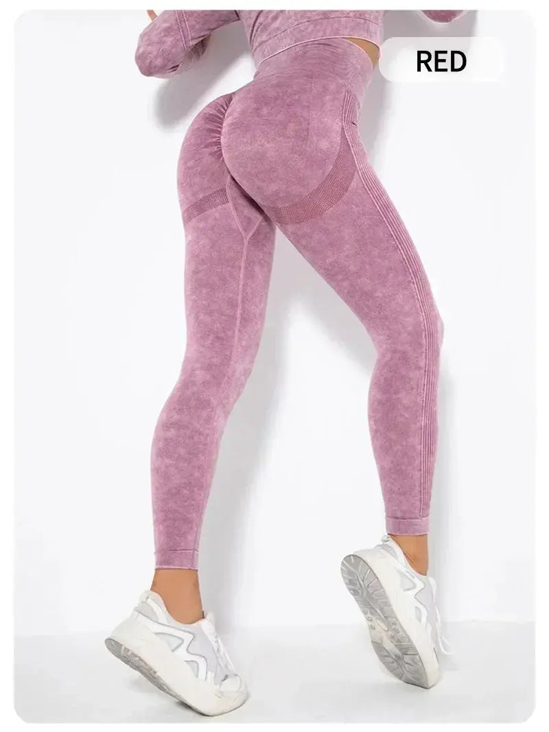 Women's High Waisted Tight Fitting High Stretch Sports Pants, Gym Yoga Pants, Running Exercise Fast Drying Women's Yoga Leggings luxecrown.co.uk