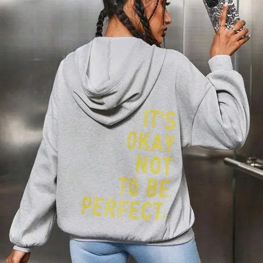 Women's Multi-color Letters Printed All-matching Casual Long Sleeve Sweatshirt StreetSharks