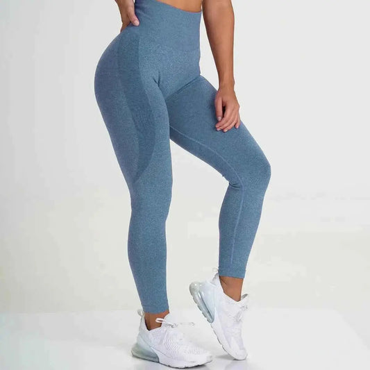 Women's Seamless Yoga Sets - Sexy High Waist Butt Lifting Leggings & Sports Bras Tops Fitness Workout Gym Wear