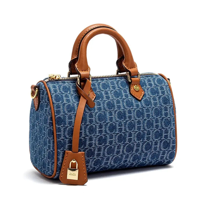 Women's Shoulder Bag 2025 New Cowboy Splicing Pillow Bag, Casual Party Women's Handbag Streetsharks