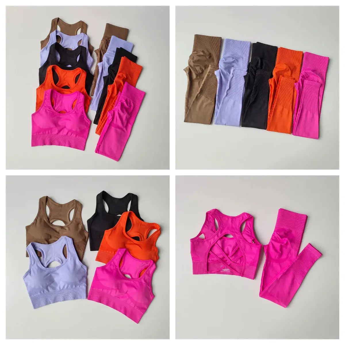 Women's Workout Set 2 Piece, High Impact Sports Bra and High Waist Leggings, Quick Dry Fitness Yoga Suit luxecrown.co.uk