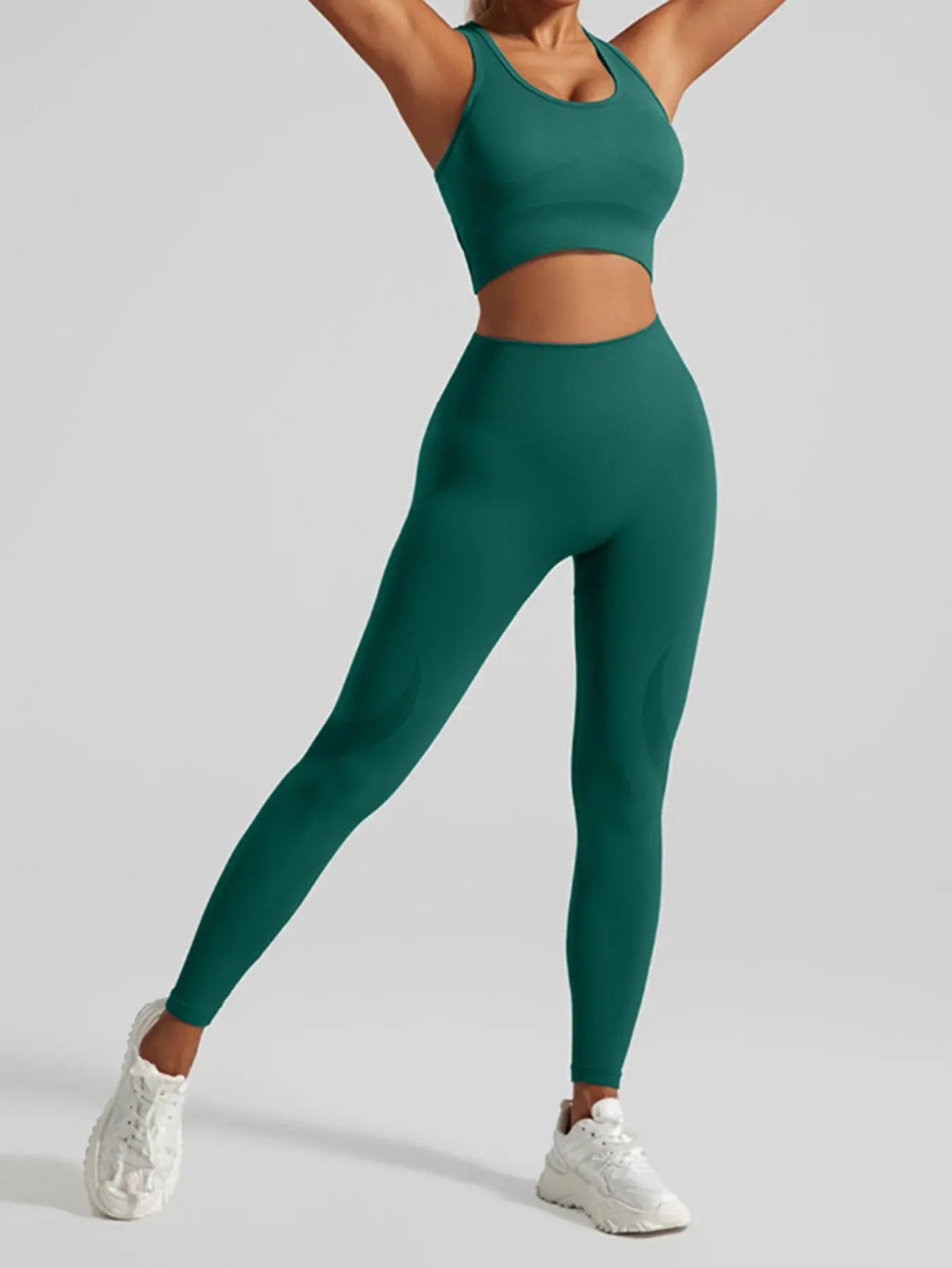 Women's Workout Set 2 Piece, High Impact Sports Bra and High Waist Leggings, Quick Dry Fitness Yoga Suit luxecrown.co.uk