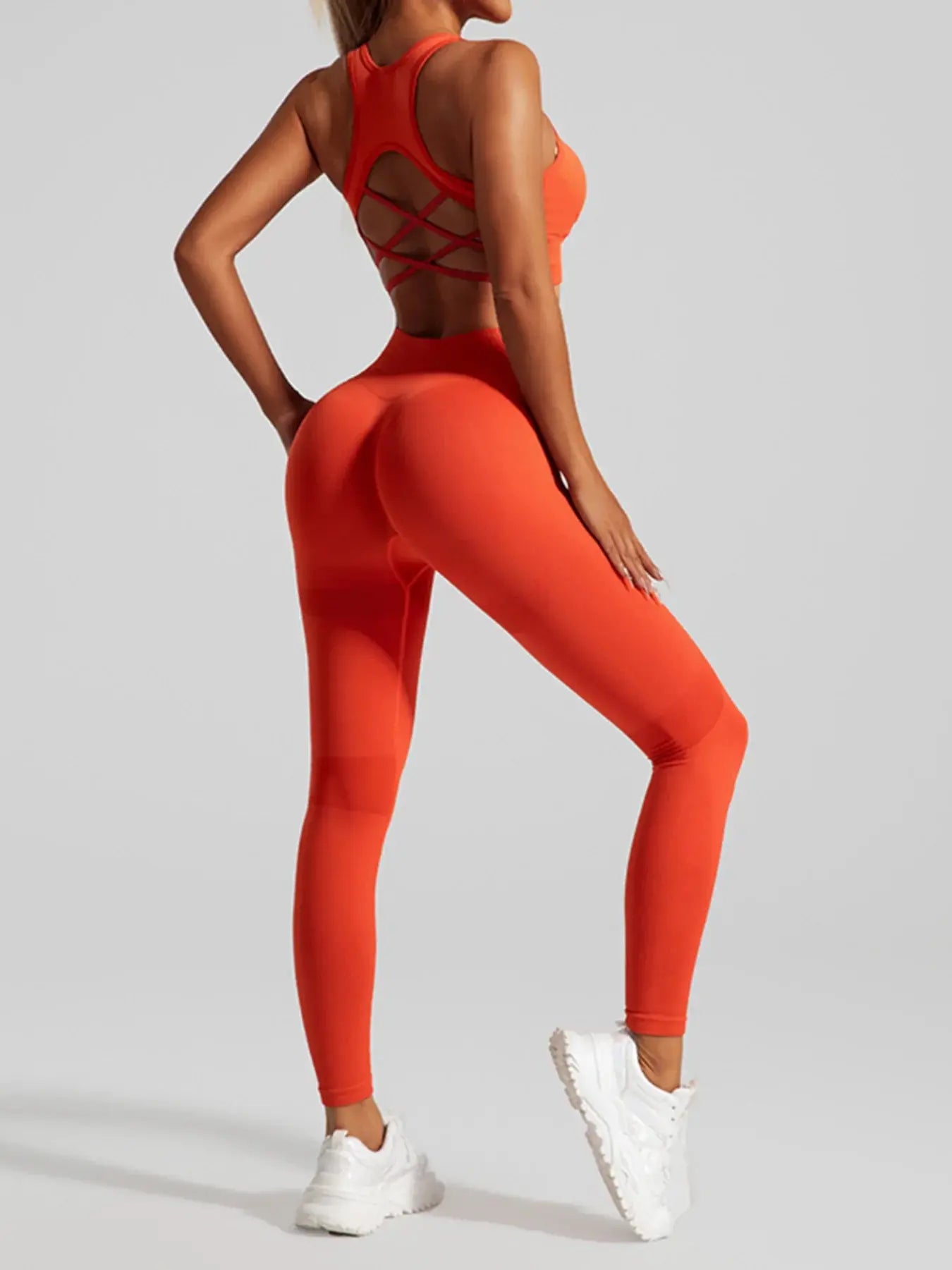 Women's Workout Set 2 Piece, High Impact Sports Bra and High Waist Leggings, Quick Dry Fitness Yoga Suit luxecrown.co.uk