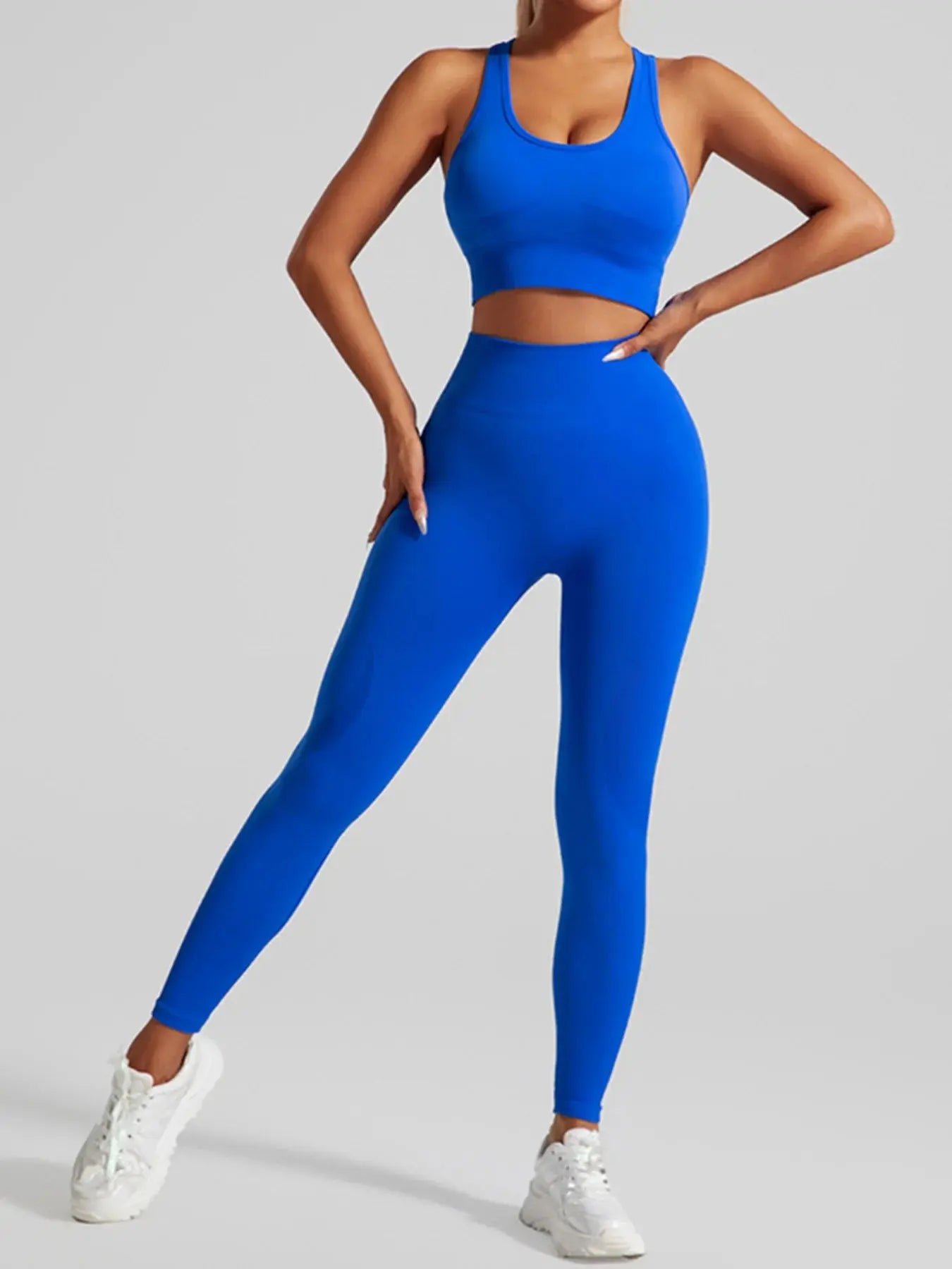 Women's Workout Set 2 Piece, High Impact Sports Bra and High Waist Leggings, Quick Dry Fitness Yoga Suit luxecrown.co.uk