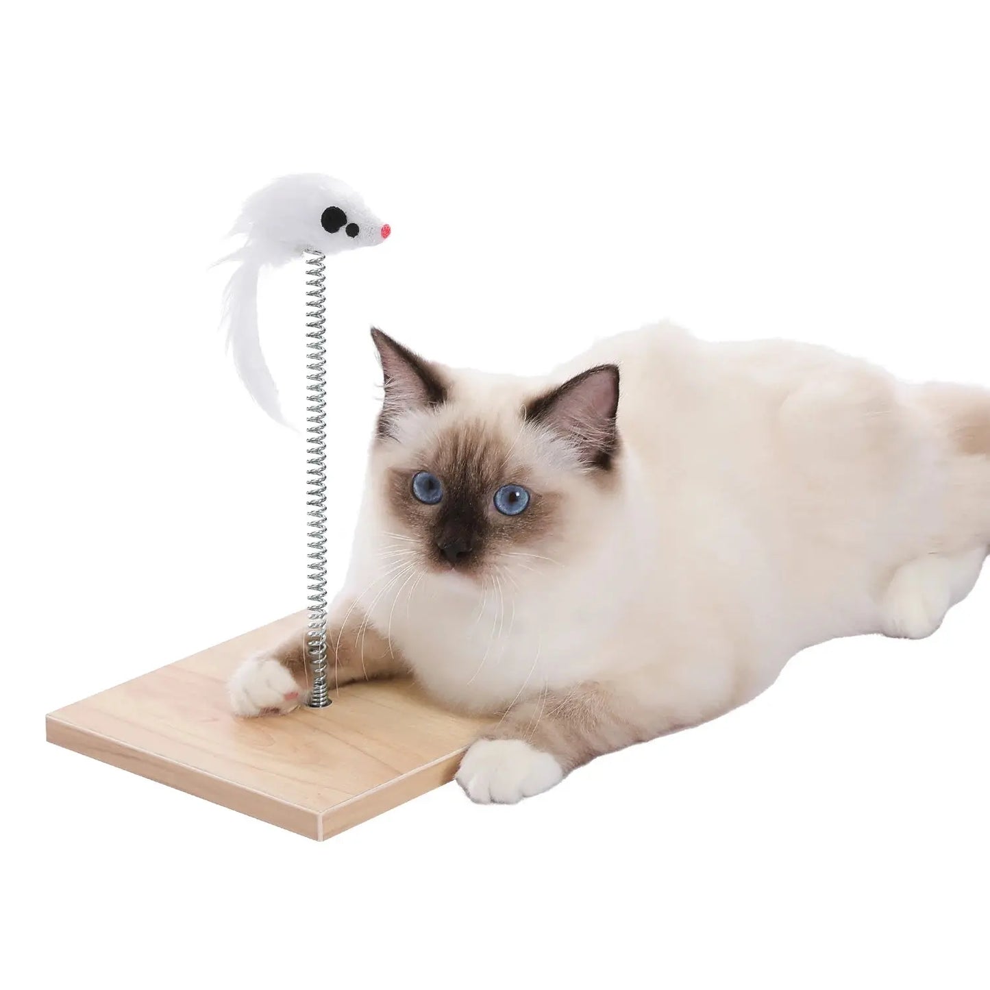 Wood Cat Condo House Bed with Removable Soft Mats Modern Cat Tree Tower with Scratching Pad Cat Scratcher Furniture Kitten Toys luxecrown.co.uk