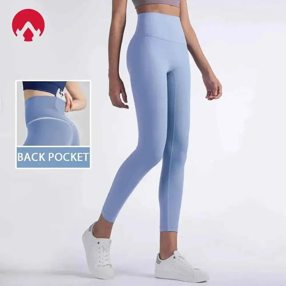 Yoga Leggings for Fitness Legging Sport Femme Back Pocket Pants Female Buttery Soft High Waist Leggins Push Up Gym Tights Women