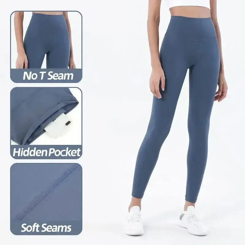 Yoga Leggings for Fitness Legging Sport Femme Back Pocket Pants Female Buttery Soft High Waist Leggins Push Up Gym Tights Women luxecrown.co.uk