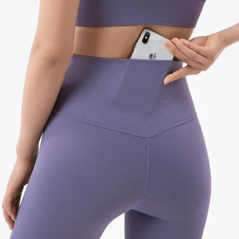 Yoga Leggings for Fitness Legging Sport Femme Back Pocket Pants Female Buttery Soft High Waist Leggins Push Up Gym Tights Women luxecrown.co.uk