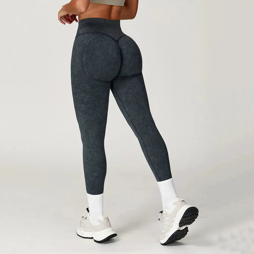 Yoga Pants Sports Leggings Women Seamless Sports Yoga Pant High Waist Ribbed Gym Clothes Fitness Workout Wear Scrunch Bum Tights luxecrown.co.uk