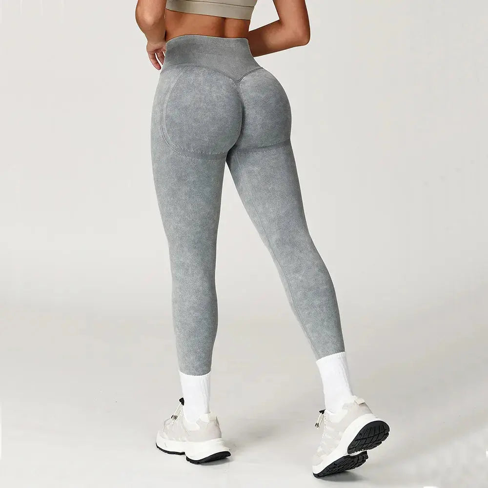 Yoga Pants Sports Leggings Women Seamless Sports Yoga Pant High Waist Ribbed Gym Clothes Fitness Workout Wear Scrunch Bum Tights luxecrown.co.uk