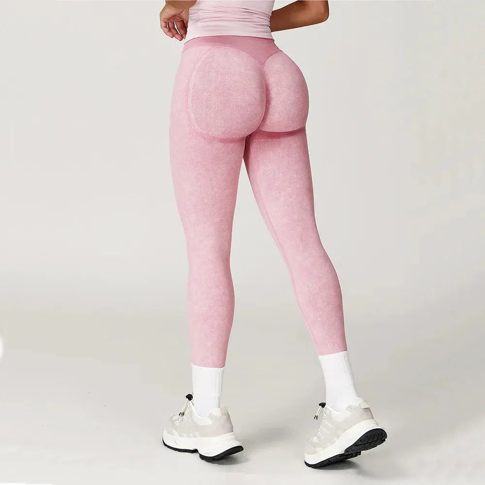 Yoga Pants Sports Leggings Women Seamless Sports Yoga Pant High Waist Ribbed Gym Clothes Fitness Workout Wear Scrunch Bum Tights luxecrown.co.uk