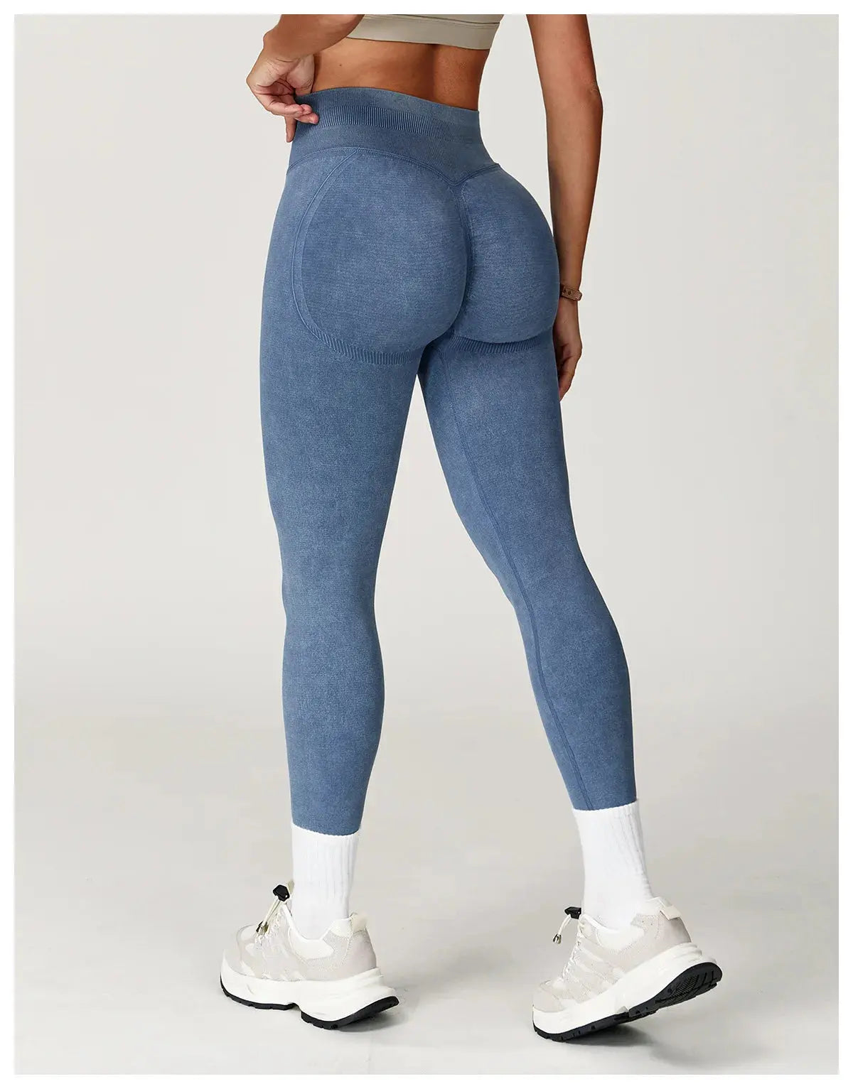 Yoga Pants Sports Leggings Women Seamless Sports Yoga Pant High Waist Ribbed Gym Clothes Fitness Workout Wear Scrunch Bum Tights luxecrown.co.uk