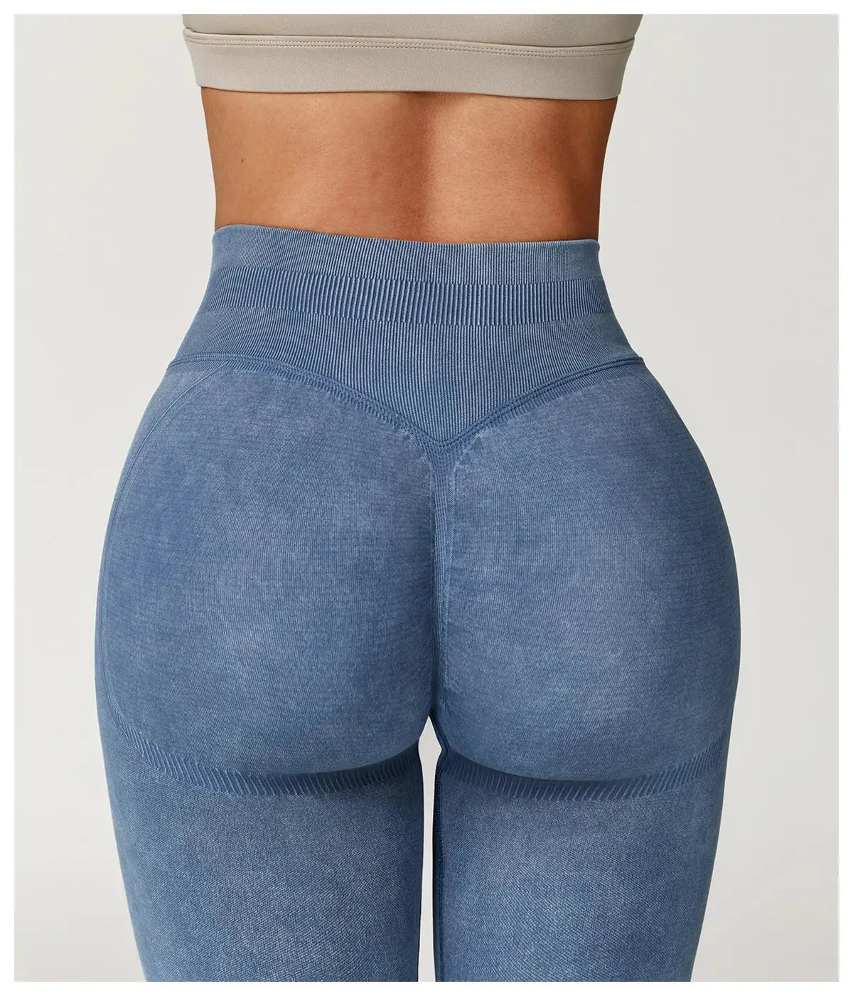 Yoga Pants Sports Leggings Women Seamless Sports Yoga Pant High Waist Ribbed Gym Clothes Fitness Workout Wear Scrunch Bum Tights luxecrown.co.uk