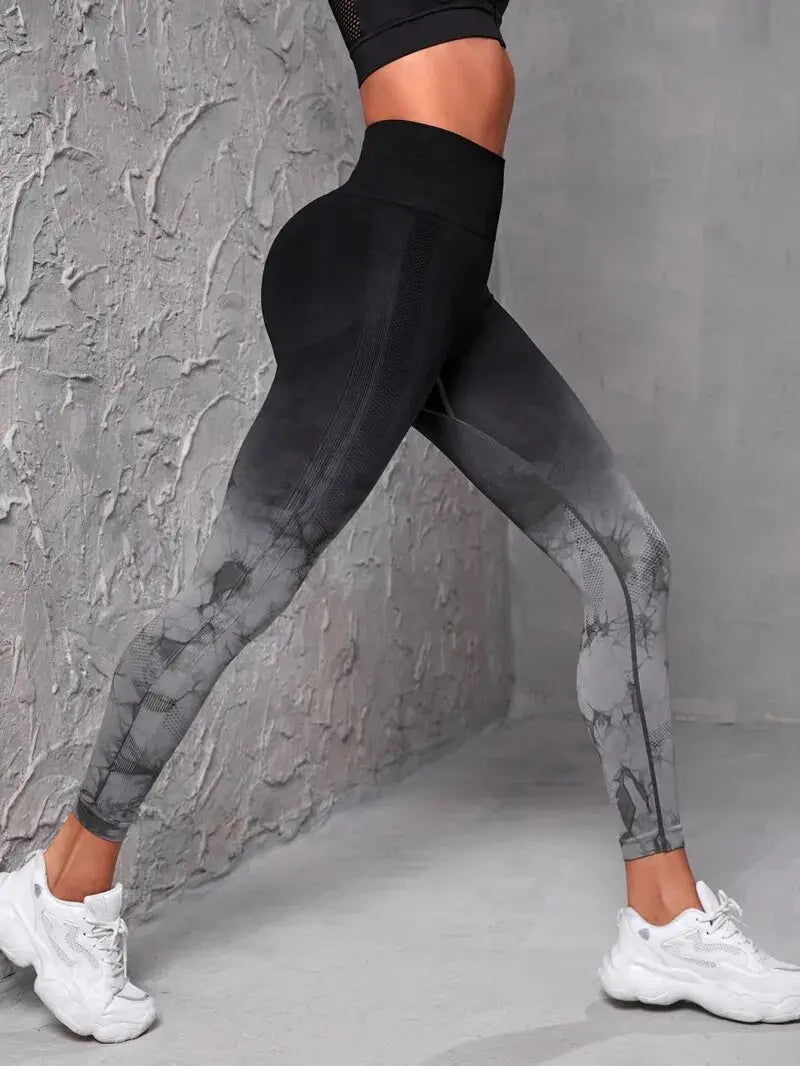Yoga Pants Women Seamless Leggings Push Up Sports Fitness Joggings High Waist Gym Workout Scrunch Tie Dye Running Leggings luxecrown.co.uk