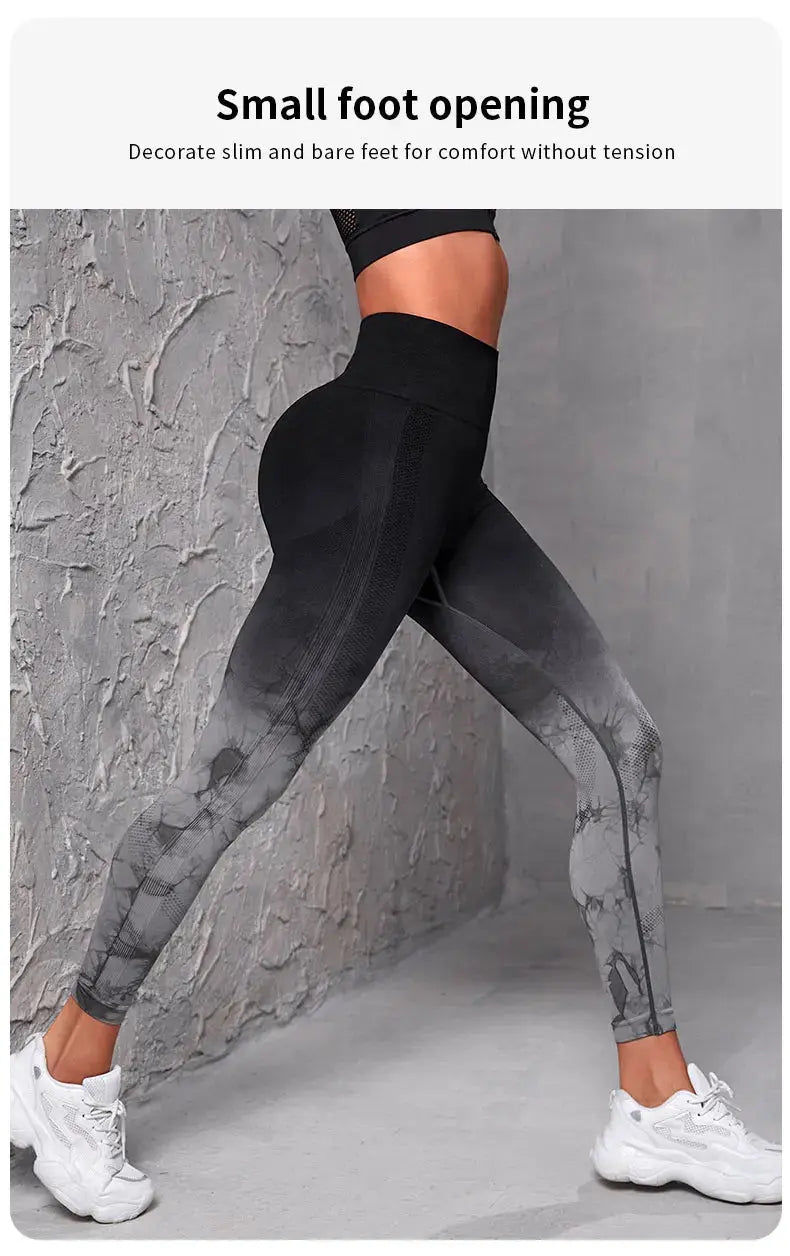 Yoga Pants Women Seamless Leggings Push Up Sports Fitness Joggings High Waist Gym Workout Scrunch Tie Dye Running Leggings luxecrown.co.uk