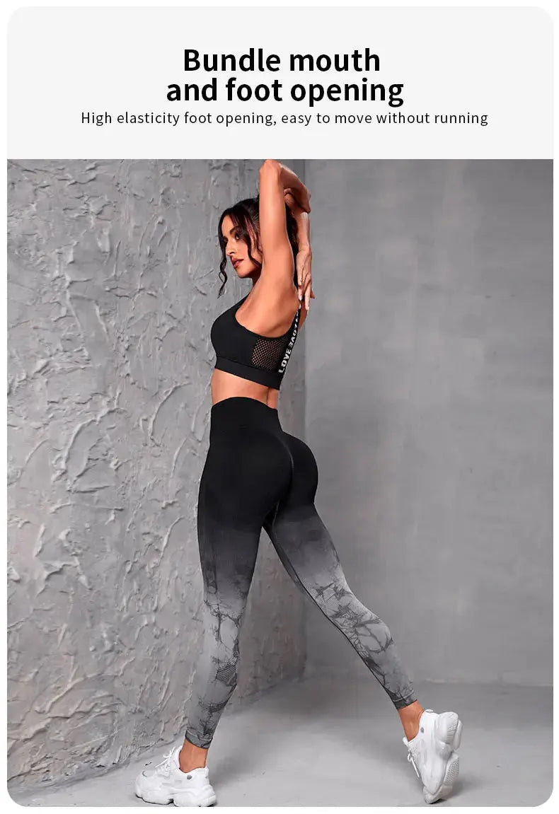 Yoga Pants Women Seamless Leggings Push Up Sports Fitness Joggings High Waist Gym Workout Scrunch Tie Dye Running Leggings luxecrown.co.uk