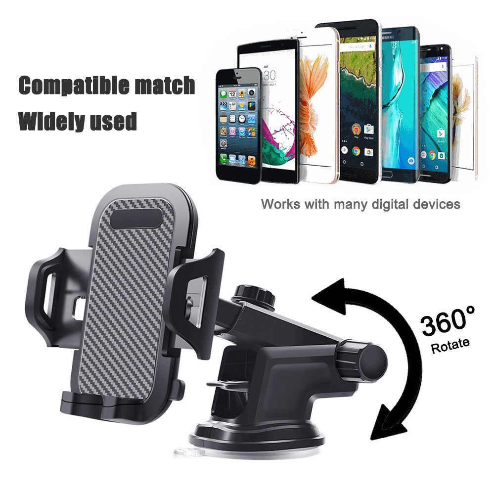 In Car Phone Universal Holder 360 Rotatable Car Mobile Phone Suction Mount