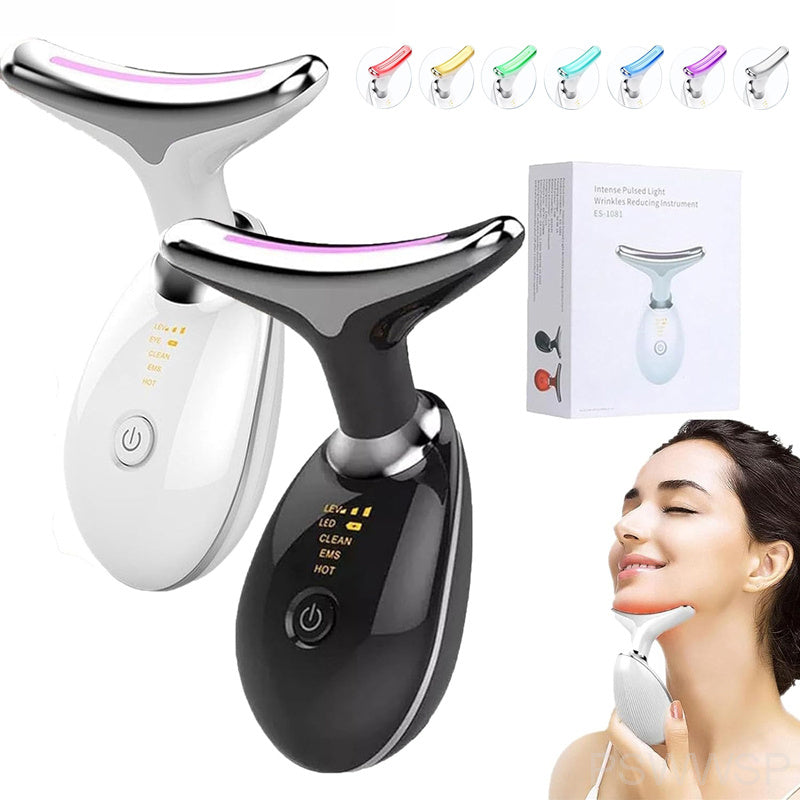 Neck Face Massager Skin Care Facial Massage Device With 3 Color Modes For Skin Rejuvenation Face Sculpting Tool For Double Chin StreetSharks