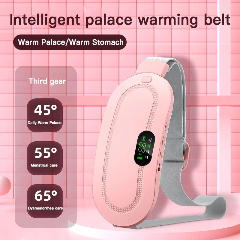 Rechargeable Warm Belt Electric Heating Uterus Menstrual Stomachache Waist Massager Heated Massage Warming Belt For Girls During Menstrual Period Auntie Nuangongbao Intelligent Heating Waist StreetSharks
