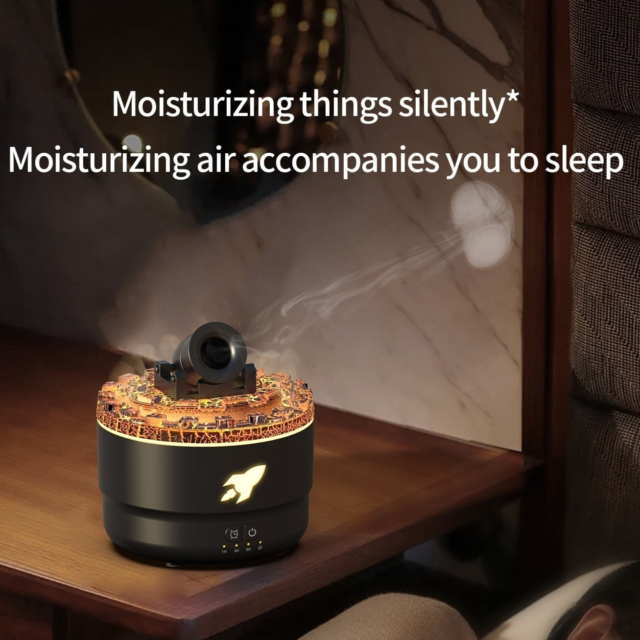 Lava Crack Humidifier Hotel Essential Oil Ultrasonic Fragrance Diffuser Aerosol Vaporizer StreetSharks