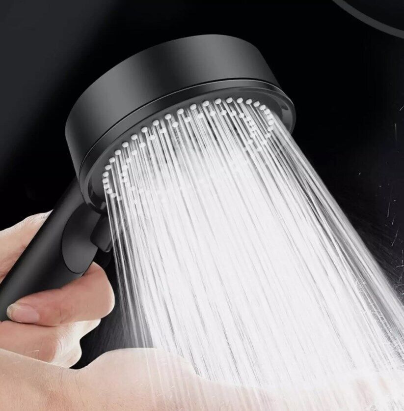 High Pressure Bath Shower Head 5 Mode Large Chrome Handset Heads Water Saving StreetSharks