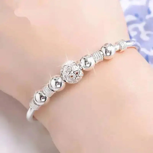 charms 925 sterling silver Luxury lucky Beads bracelets Bangles for women fashion classic party wedding jewelry Adjustable Streetsharks