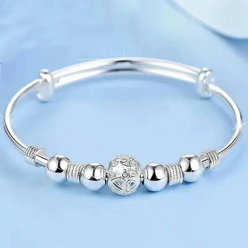 charms 925 sterling silver Luxury lucky Beads bracelets Bangles for women fashion classic party wedding jewelry Adjustable Streetsharks