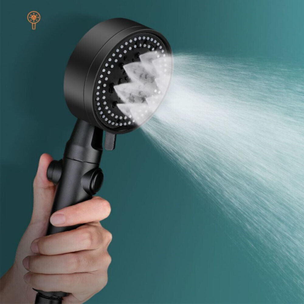High Pressure Bath Shower Head 5 Mode Large Chrome Handset Heads Water Saving StreetSharks