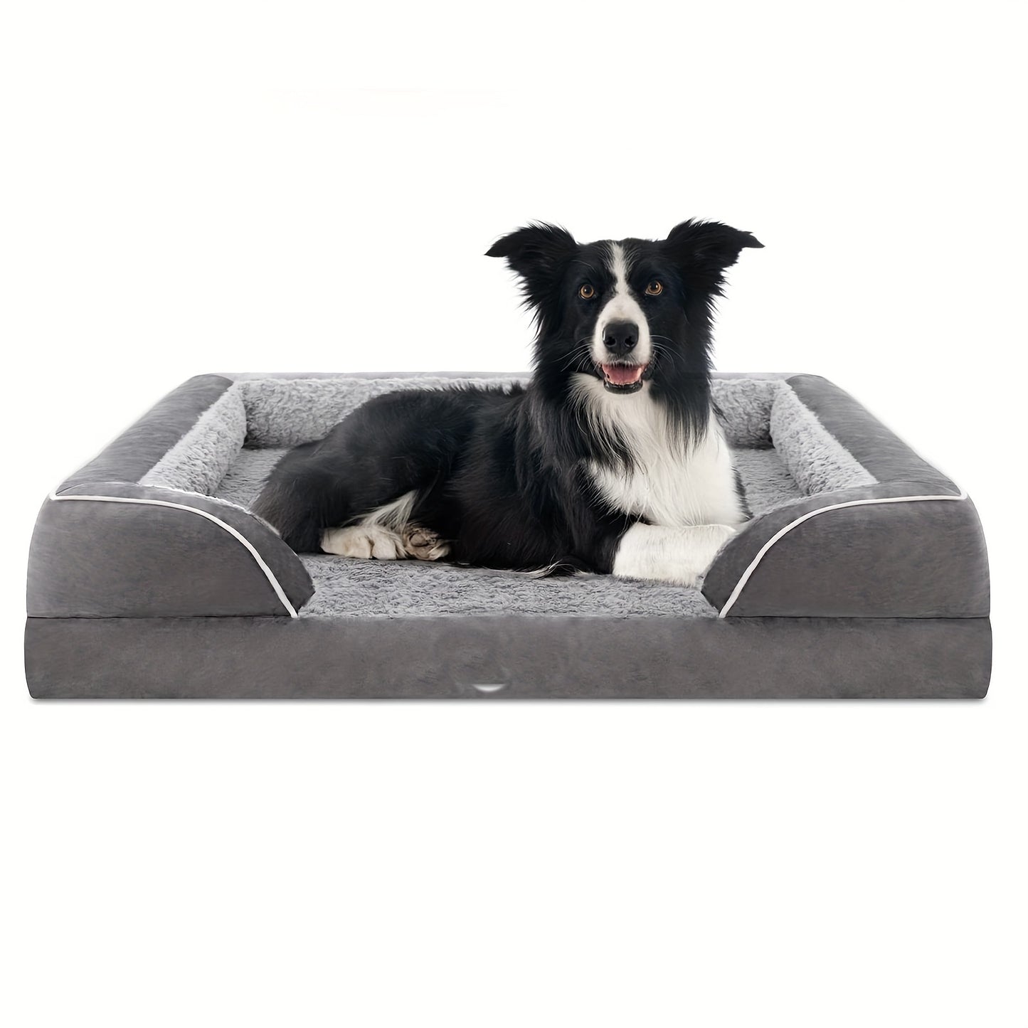 Extra-Large Cooling Dog Bed with Cushion - Waterproof, Orthopedic Design for Large to Small Breeds, Removable & Washable Cover, Non-Slip Base DT Streetsharks