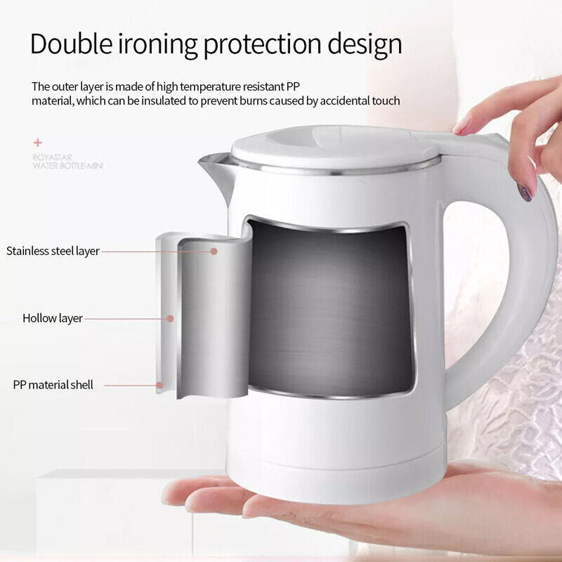 600ML Portable Electric Water Kettle Ideal For Travel Camping Caravan 800W StreetSharks