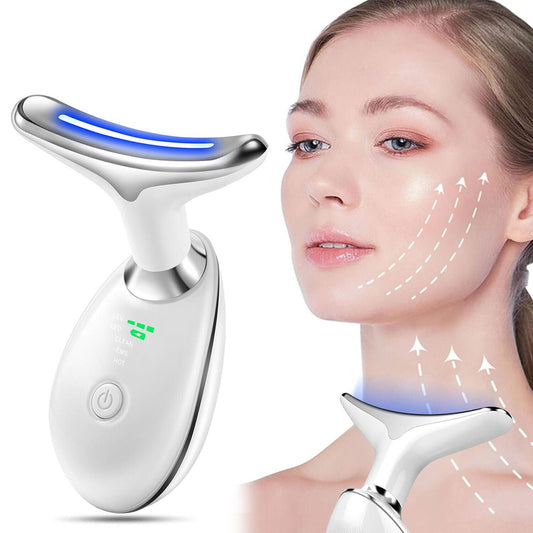 7 Colours Neck Face Lifting Massager Skin Tighten Device LED Anti Wrinkle Beauty StreetSharks