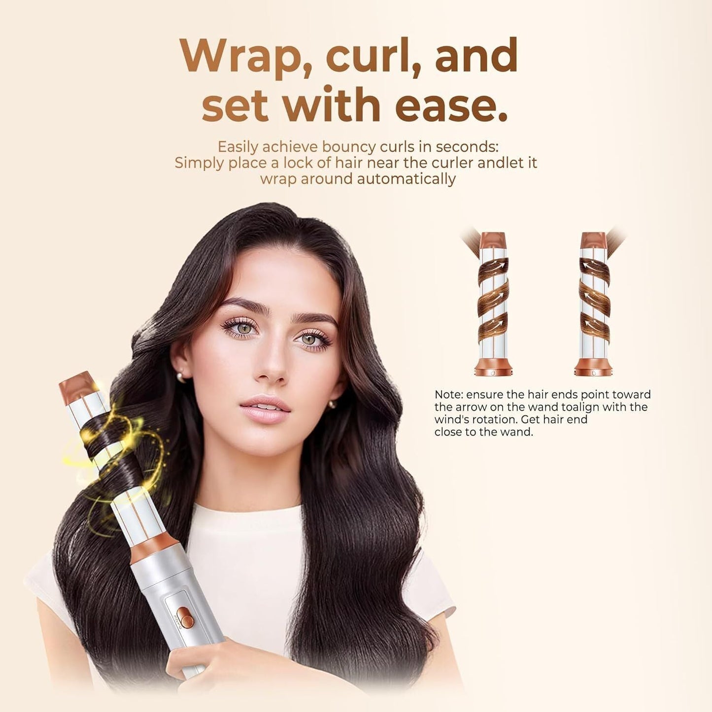 5 IN 1 Pro Air Wrap Blow Hair Styler Curler Straightener Hot Air Comb Brush Gift StreetSharks