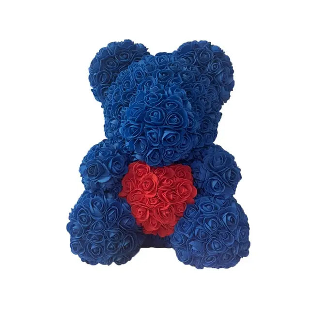 Rose Bear Heart Artificial Flower -  Streetsharks